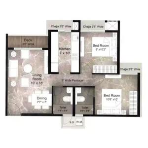 Home Satyam Peace Of Mind 2BHK<br />